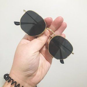 Small Square Polarized Sunglasses for Men and Women Polygon Mirrored Lens SJ1072